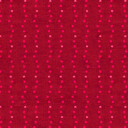 Stof - Basically -  4512-828 - Red Dotted Lines