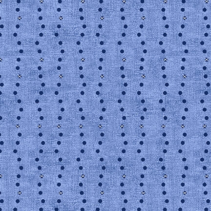 Stof - Basically -  4512-830 - Light Blue Dotted Lines