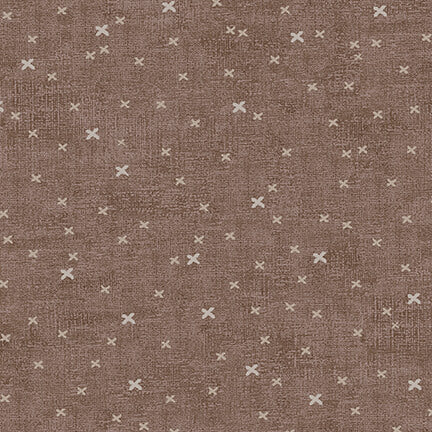 Stof - Basically -  4512-837 - Brown Crosses