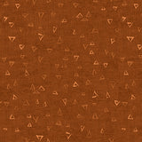 Stof - Basically -  4512-845 - Cognac Floating Triangles