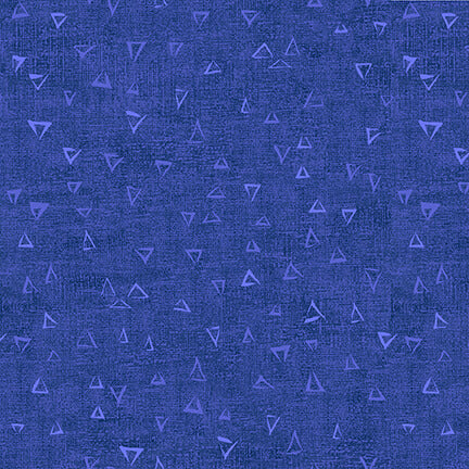 Stof - Basically -  4512-848 - Blue Floating Triangles