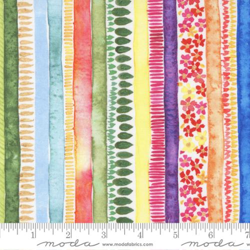 Laura Muir's - Moda - Eufloria - Rainbow Stripe  - 39747 12