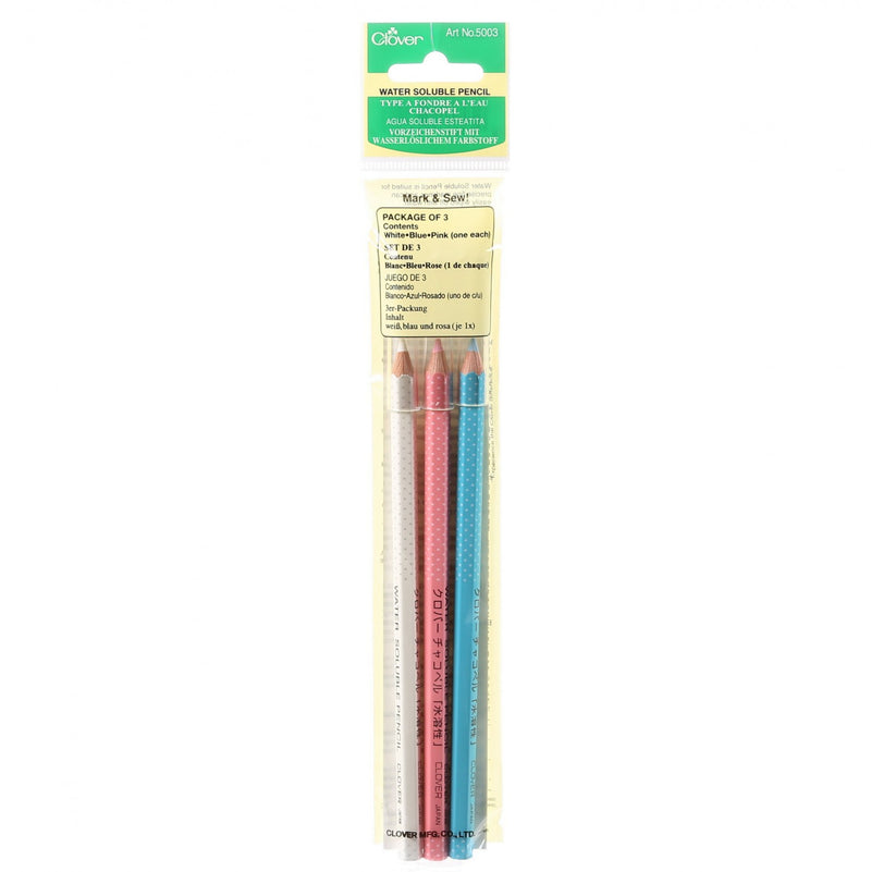 CLOVER 5003 - Water Soluble Pencil - 3 pack
