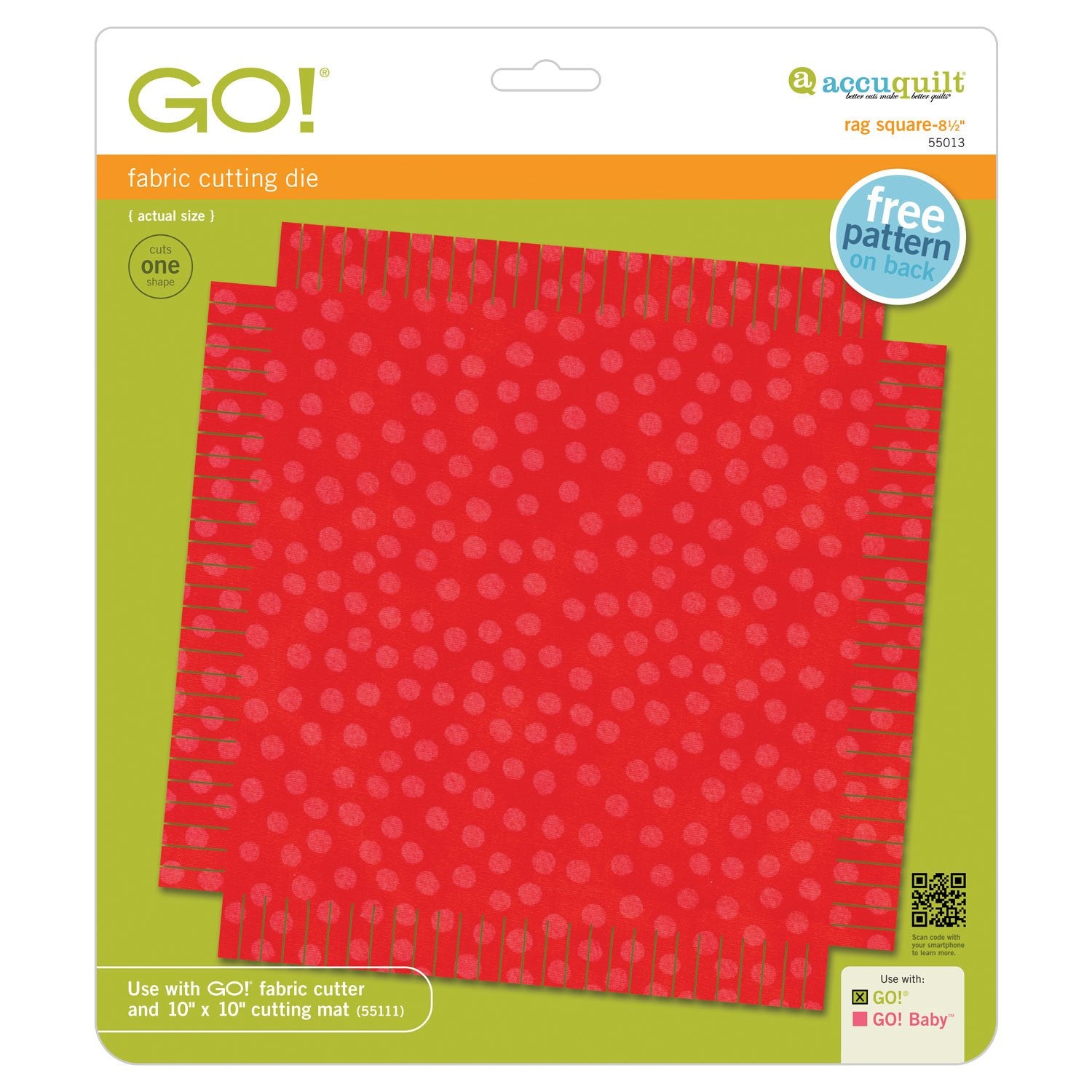 GO! Rag Square-8 1/2"