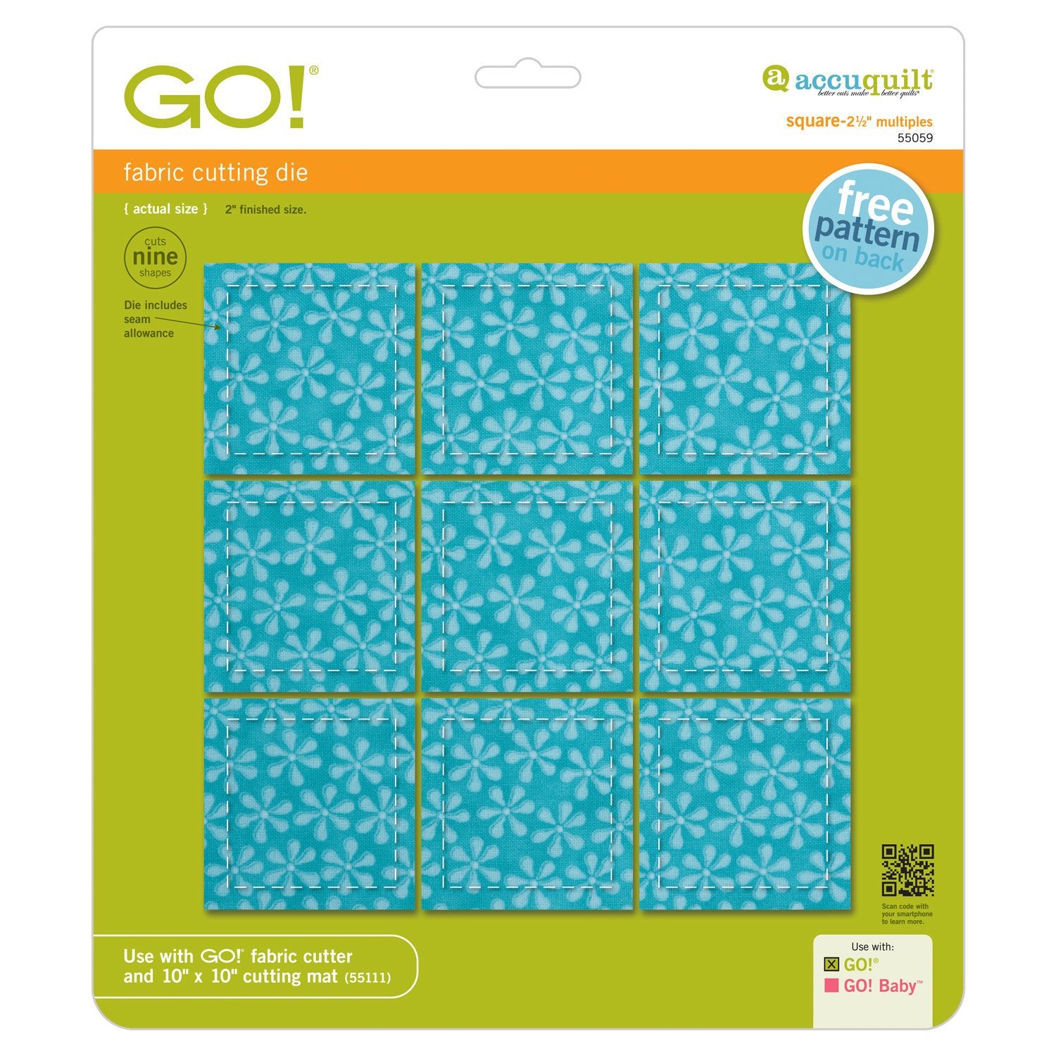 GO! Square-2 1/2" (2" Finished)(Multiples)