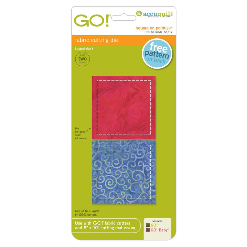 GO! Square on Point-3 1/4" (2 3/4"Finished)