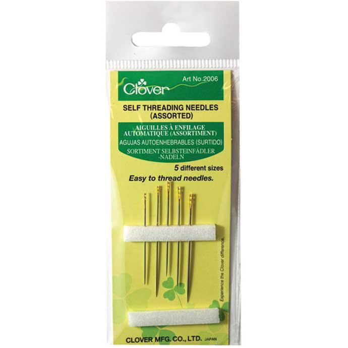 CLOVER 2006 - Self Threading Needles - Assorted Sizes