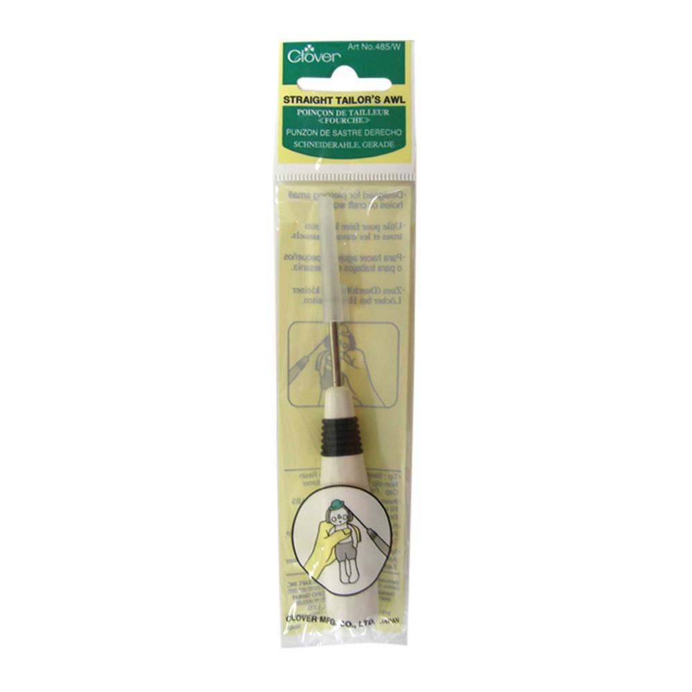 CLOVER 485/W - Straight Tailor's Awl - White