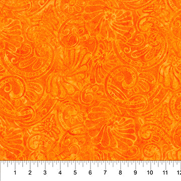 Banyan Batik Dappled Leaves - Orange - 80625-59