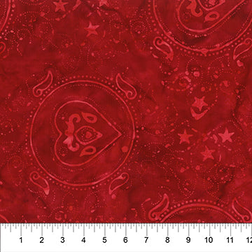 Banyan Batik - Bandana - Red Heart - 80674-24