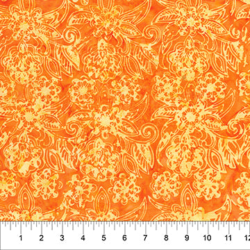 Banyan Batik - Flutter - Pumpkin Orange -  80723-58