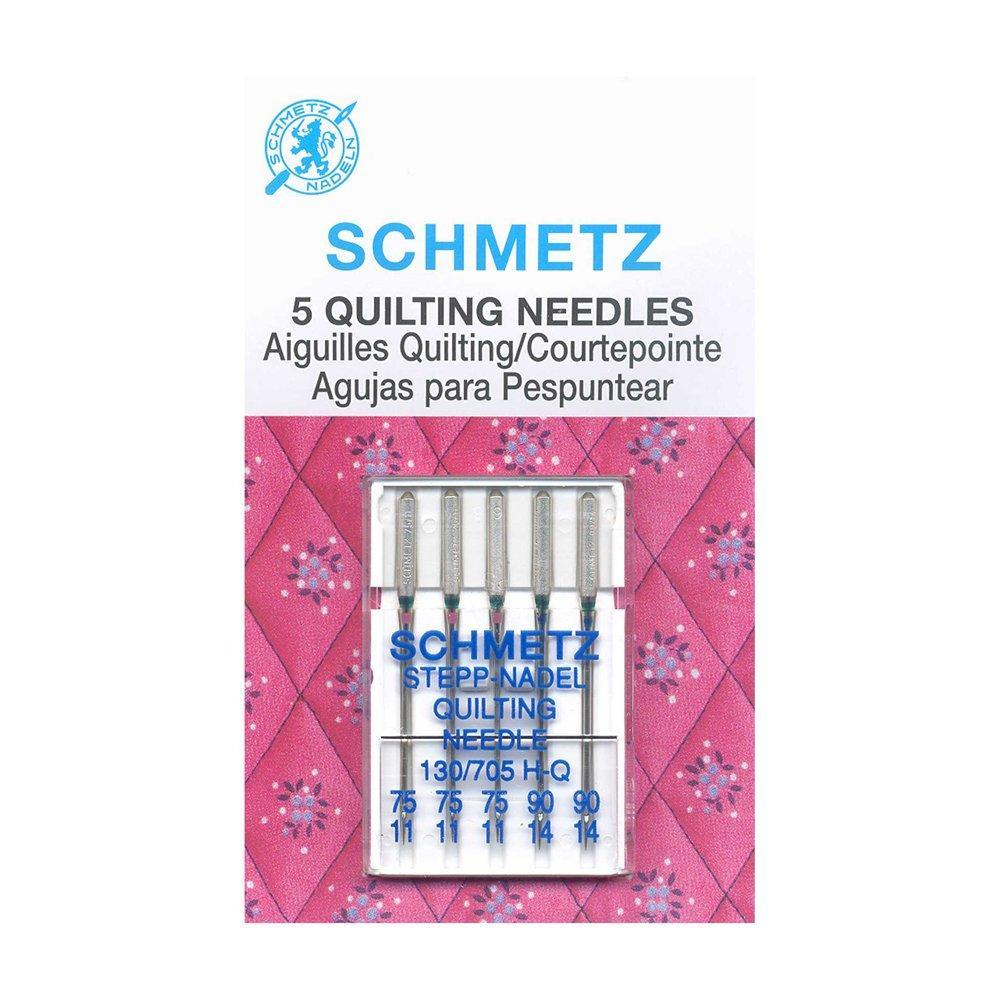 SCHMETZ #1739 Quilting Needles Carded - Assorted Sizes - 5 Pieces