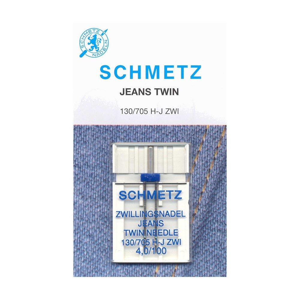 SCHMETZ #1738 Denim Twin Needles Carded - 100/16 4mm - 1 Piece