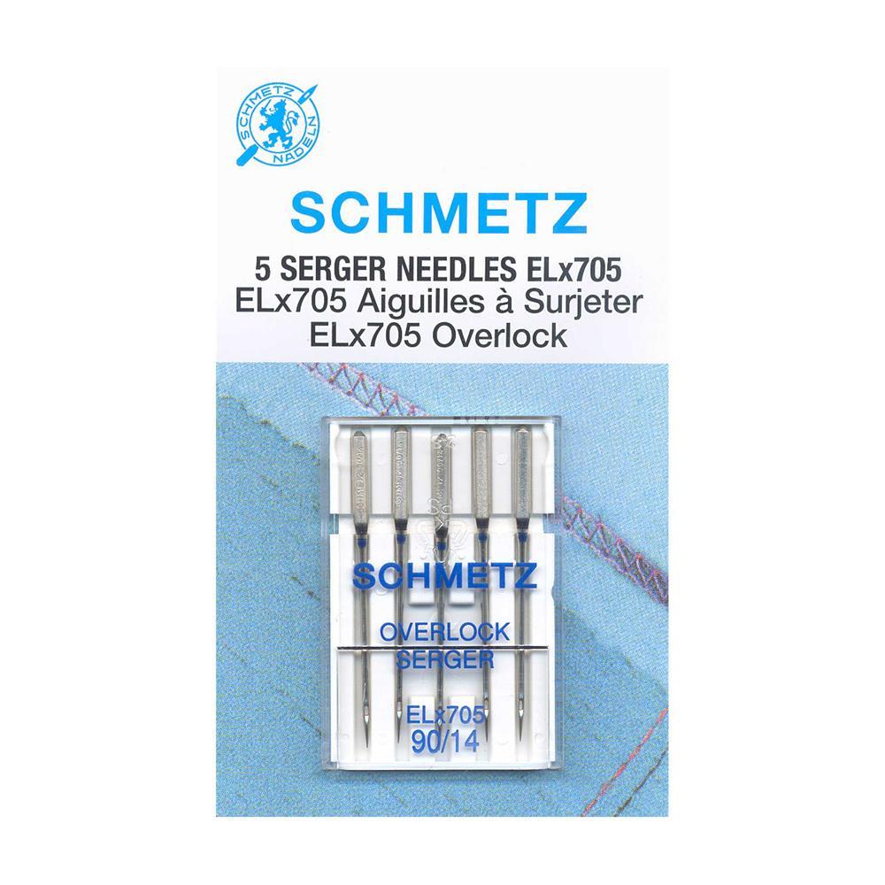 SCHMETZ #1821 Serger Needles Elx705 Carded - 90/14 - 5 Pieces