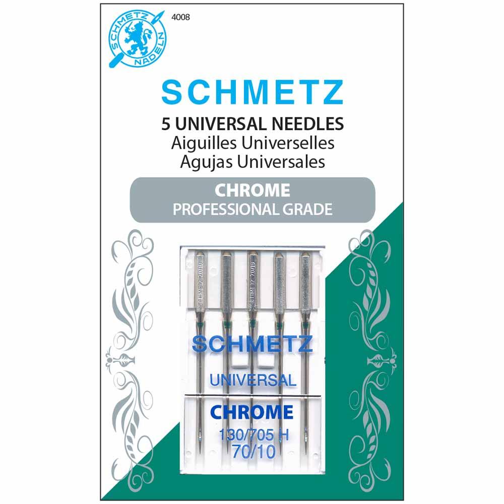 SCHMETZ #4008 Chrome Universal - 70/10 - 5 count