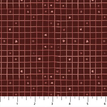 Northcott FIGO Roses are Red by Boccaccini Meadows 90490 36 Hearts, X's & O's