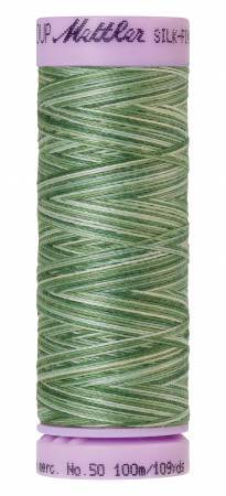 Mettler Silk-Finish 50wt Variegated Cotton Thread 109yd/100M Spruce Pines