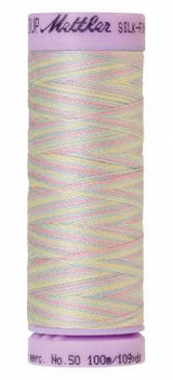 Mettler Silk-Finish 50wt Variegated Cotton Thread 109yd/100M Baby Blanket