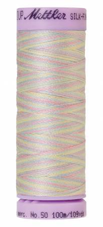 Mettler Silk-Finish 50wt Variegated Cotton Thread 109yd/100M Baby Blanket