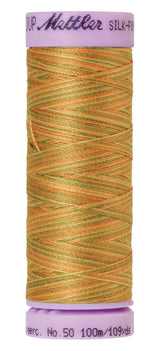 Mettler Silk-Finish 50wt Variegated Cotton Thread 109yd/100M New Fields