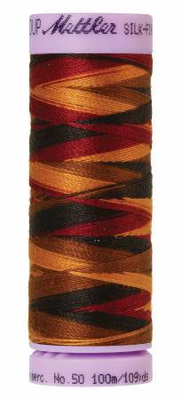 Mettler Silk-Finish 50wt Variegated Cotton Thread 109yd/100M Elegante