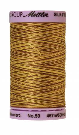 Mettler  Silk-Finish 50wt Variegated Cotton Thread 500yd/457M Choco Banana