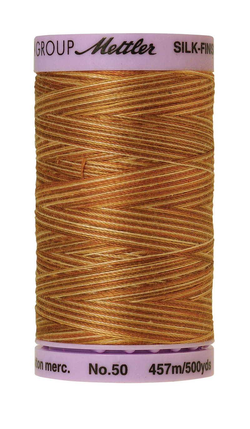 Mettler  Silk-Finish 50wt Variegated Cotton Thread 500yd/457M Iced Coffee