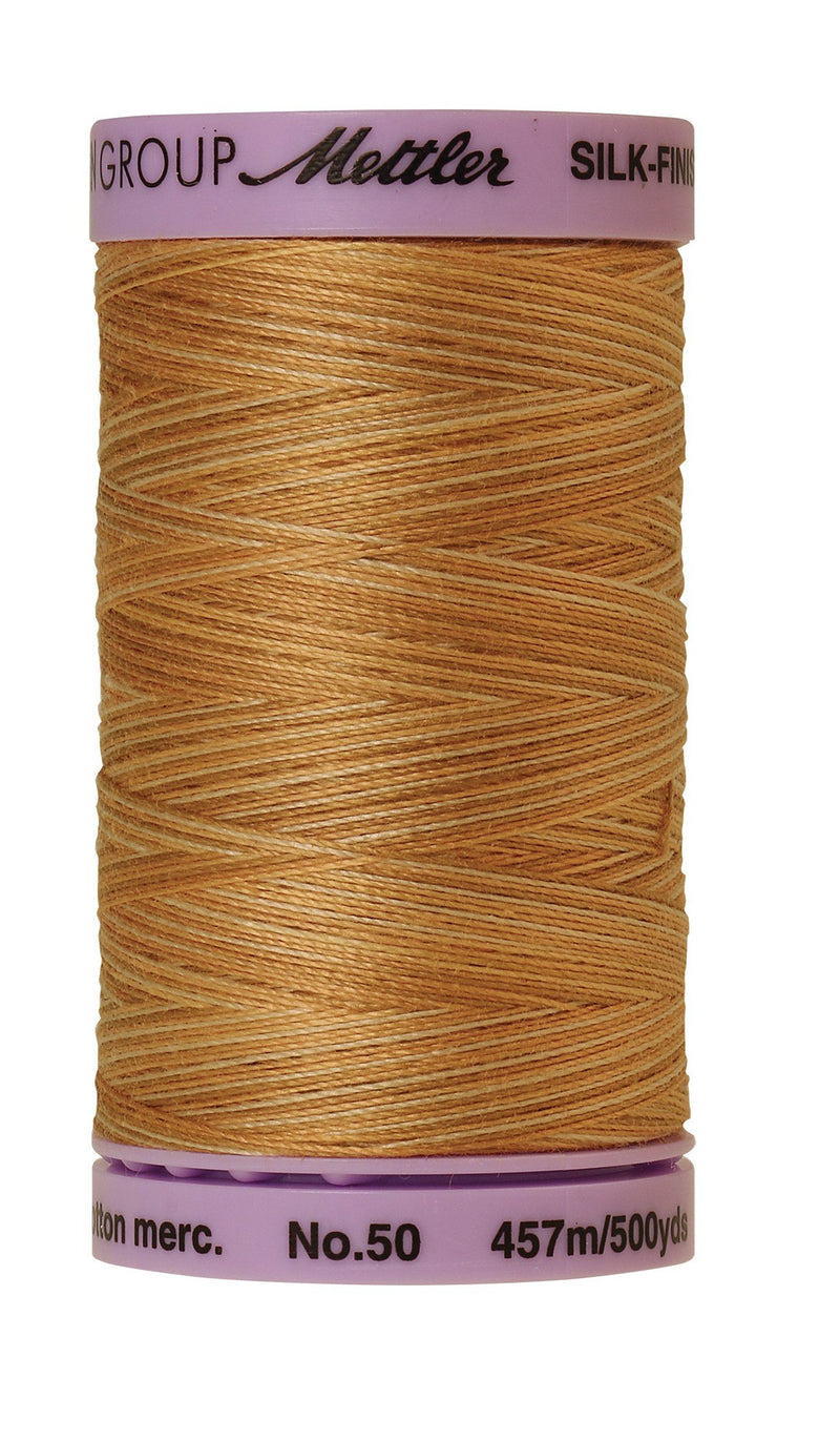 Mettler  Silk-Finish 50wt Variegated Cotton Thread 500yd/457M Bleached Straw