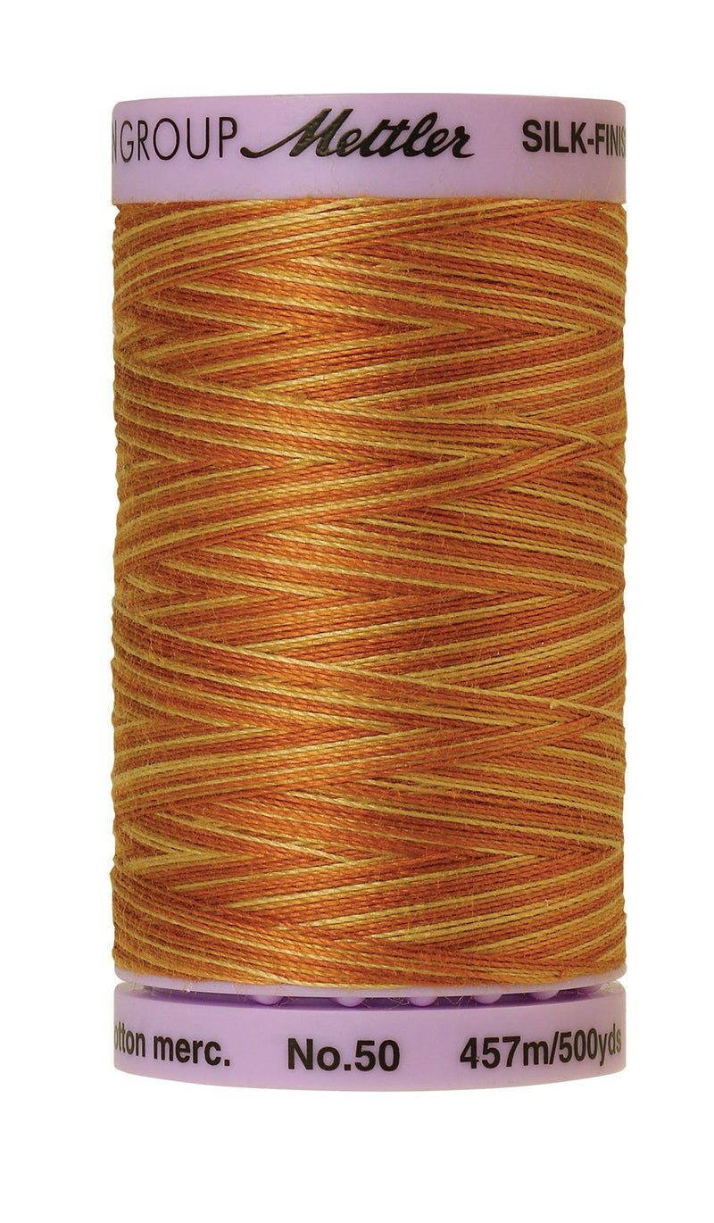 Mettler  Silk-Finish 50wt Variegated Cotton Thread 500yd/457M Lions Mane