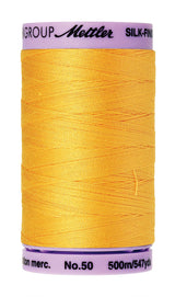 Mettler  Silk-Finish 50wt Solid Cotton Thread 547yd/500M Summersun