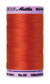 Mettler  Silk-Finish 50wt Solid Cotton Thread 547yd/500M Paprika