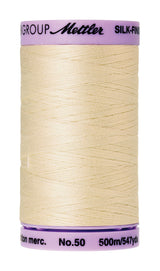 Mettler Silk-Finish 50wt Solid Cotton Thread 547yd/500M Muslin