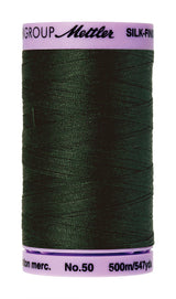 Mettler  Silk-Finish 50wt Solid Cotton Thread 547yd/500M Enchanting Forest