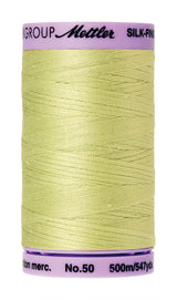 Mettler Silk-Finish - Spring Green - 50wt Solid Cotton Thread 547yd/500m