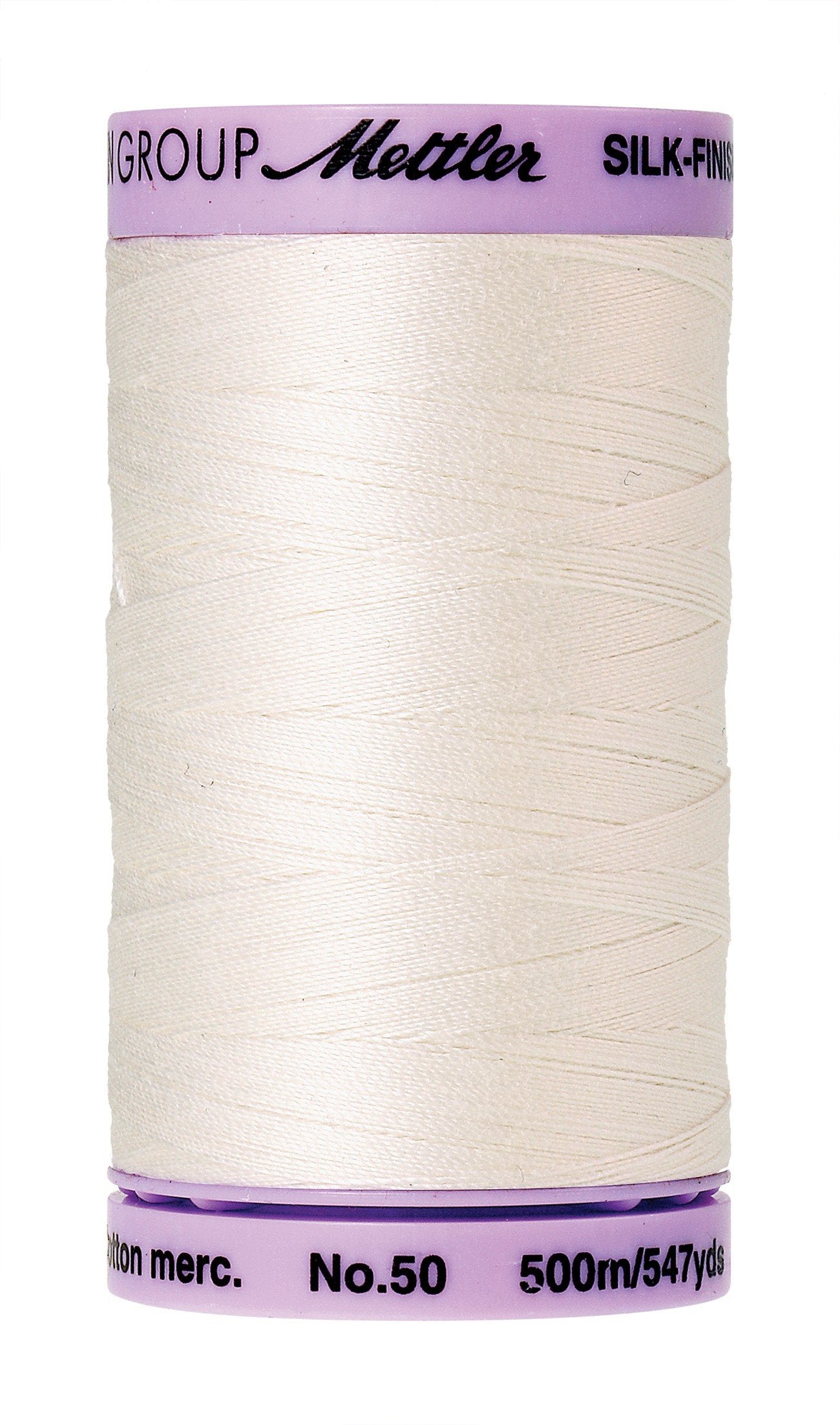 Mettler  Silk-Finish 50wt Solid Cotton Thread 547yd/500M Candlewick