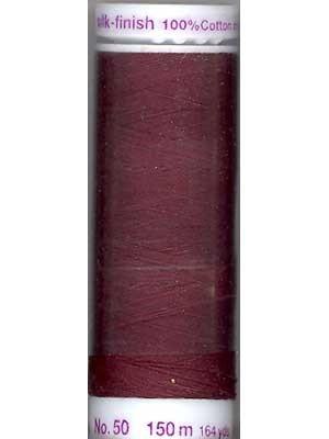 Mettler Silk-finish 50wt Solid Cotton Thread 164yd/150m Beet Red