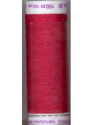 Mettler Silk-Finish 50wt Solid Cotton Thread 164yd/150M Country Red