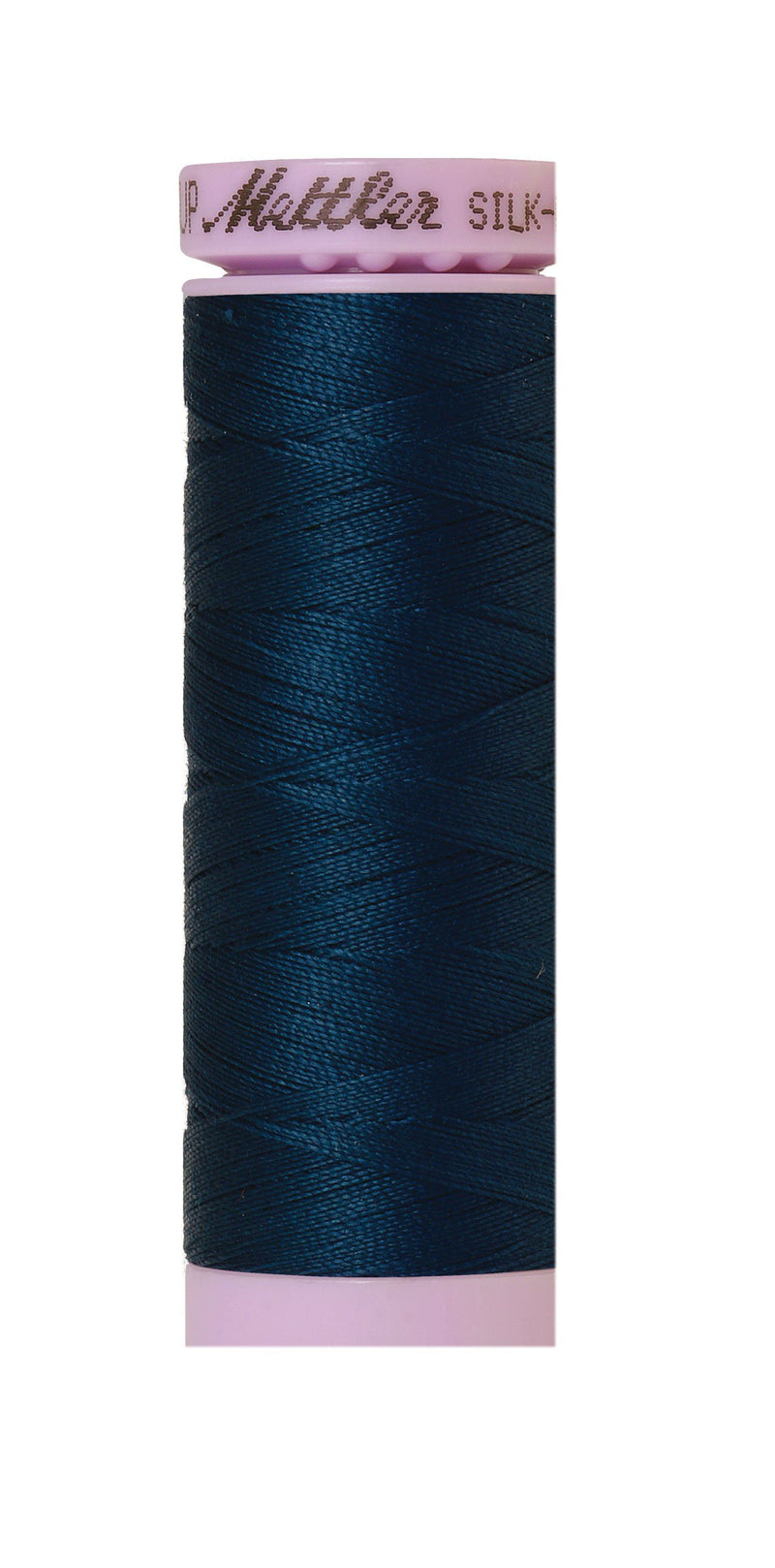 Mettler Silk-Finish 50wt Solid Cotton Thread 164yd/150M Dark Steel Blue