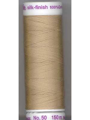 Mettler Silk-finish 50wt Solid Cotton Thread 164yd/150m Sandstone