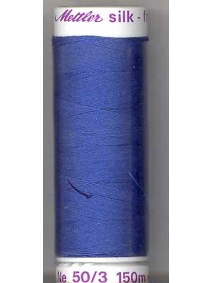 Mettler Silk-Finish 50wt Solid Cotton Thread 164yd/150M Night Blue