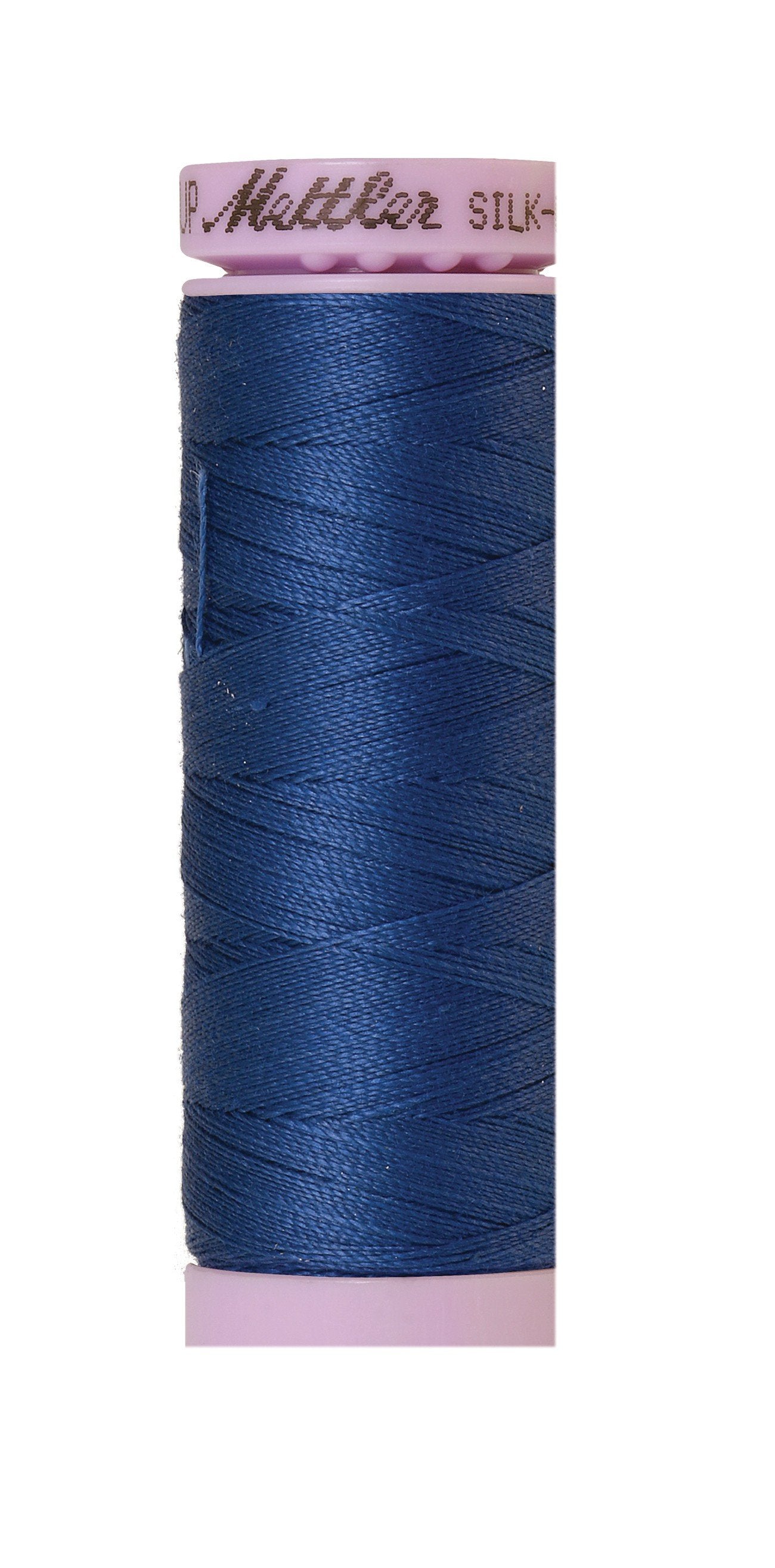 Mettler Silk-Finish 50wt Solid Cotton Thread 164yd/150M Steel Blue