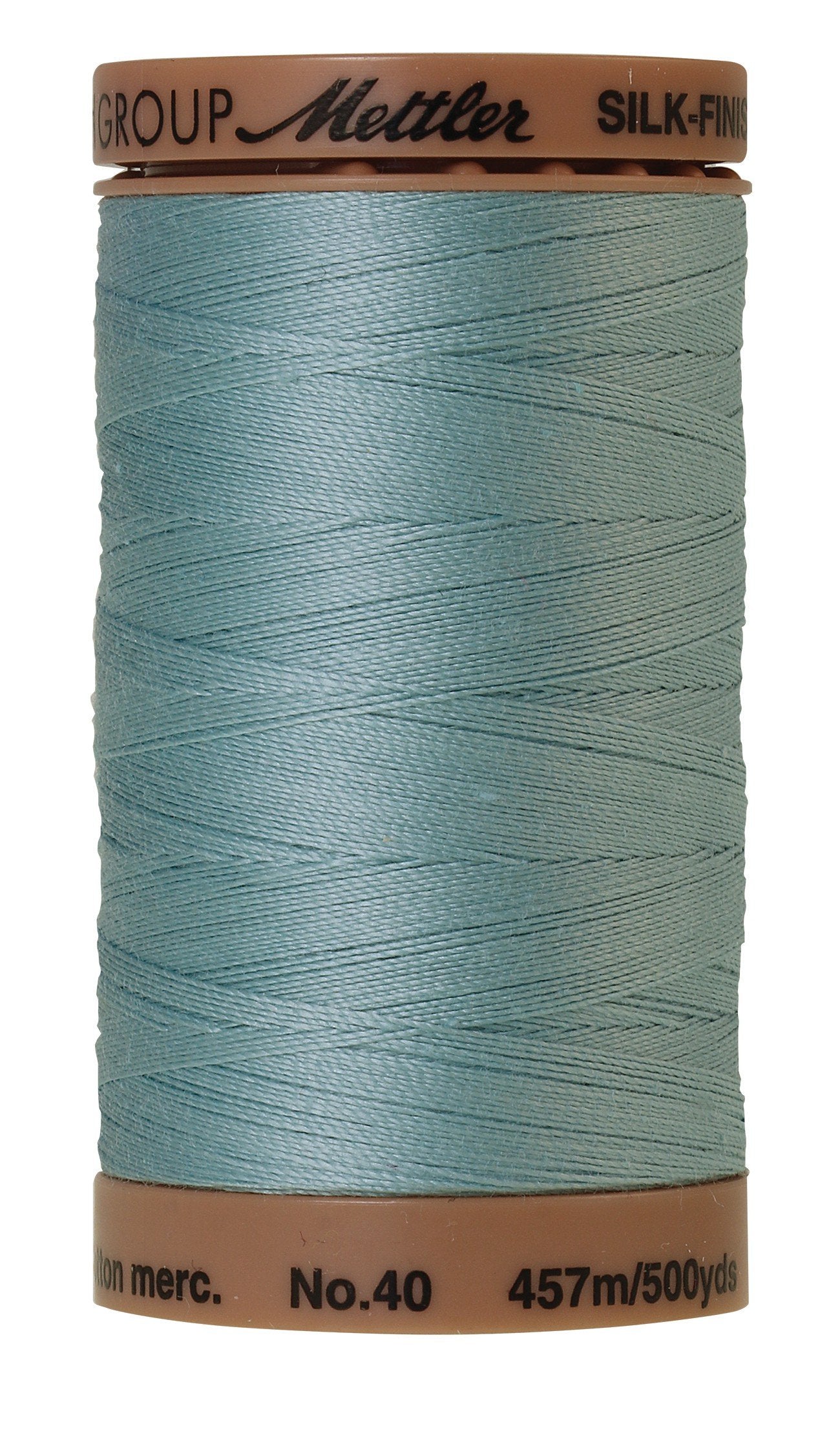 Mettler  Silk-Finish 40wt Solid Cotton Thread 500yd/457M Rough Sea