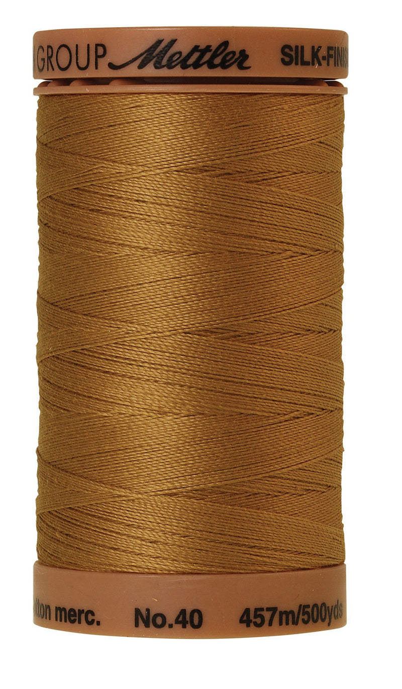 Mettler  Silk-Finish 40wt Solid Cotton Thread 500yd/457M Sisal