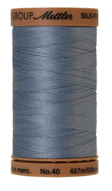 Mettler  Silk-Finish 40wt Solid Cotton Thread 500yd/457M Summer Sky