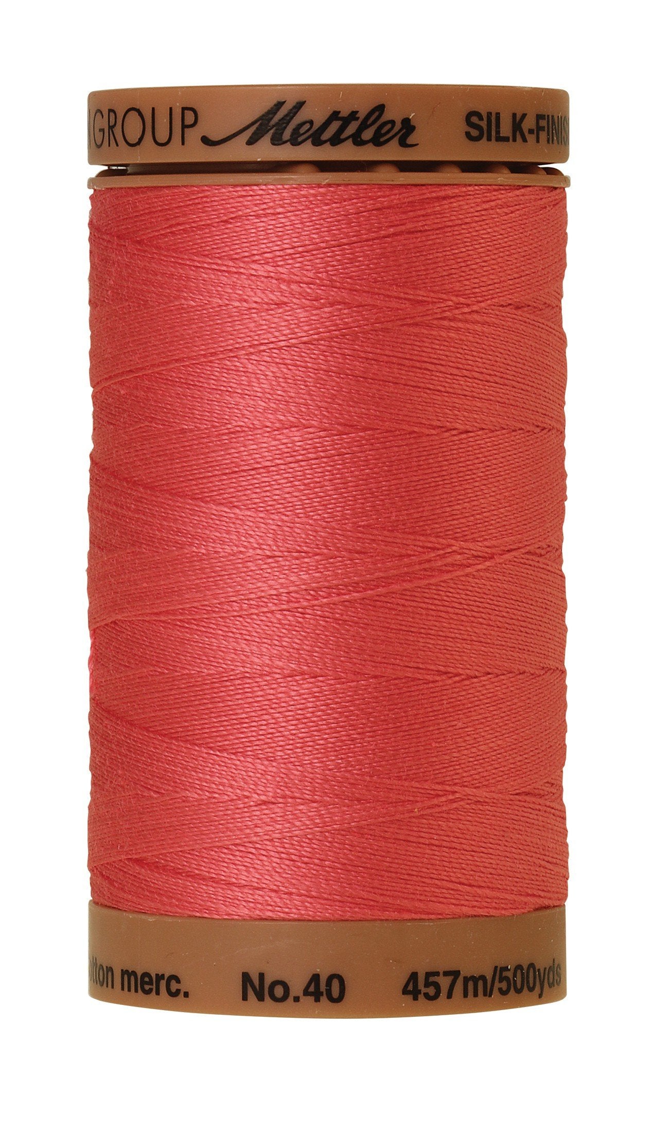 Mettler  Silk-Finish 40wt Solid Cotton Thread 500yd/457M Persimmon