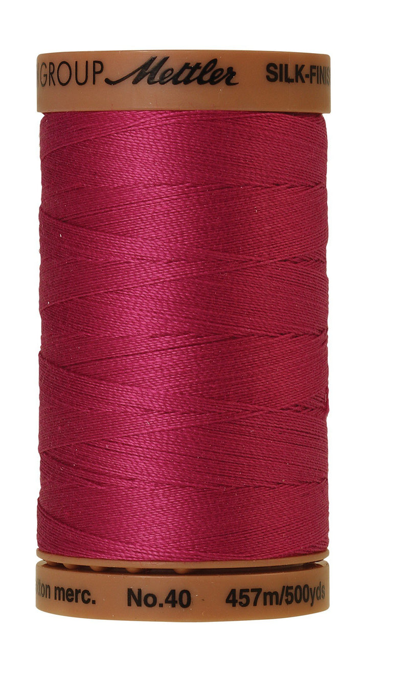 Mettler  Silk-Finish 40wt Solid Cotton Thread 500yd/457M Peony