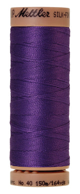 Mettler Silk-Finish 40wt Solid Cotton Thread 164yd/150M Iris Blue