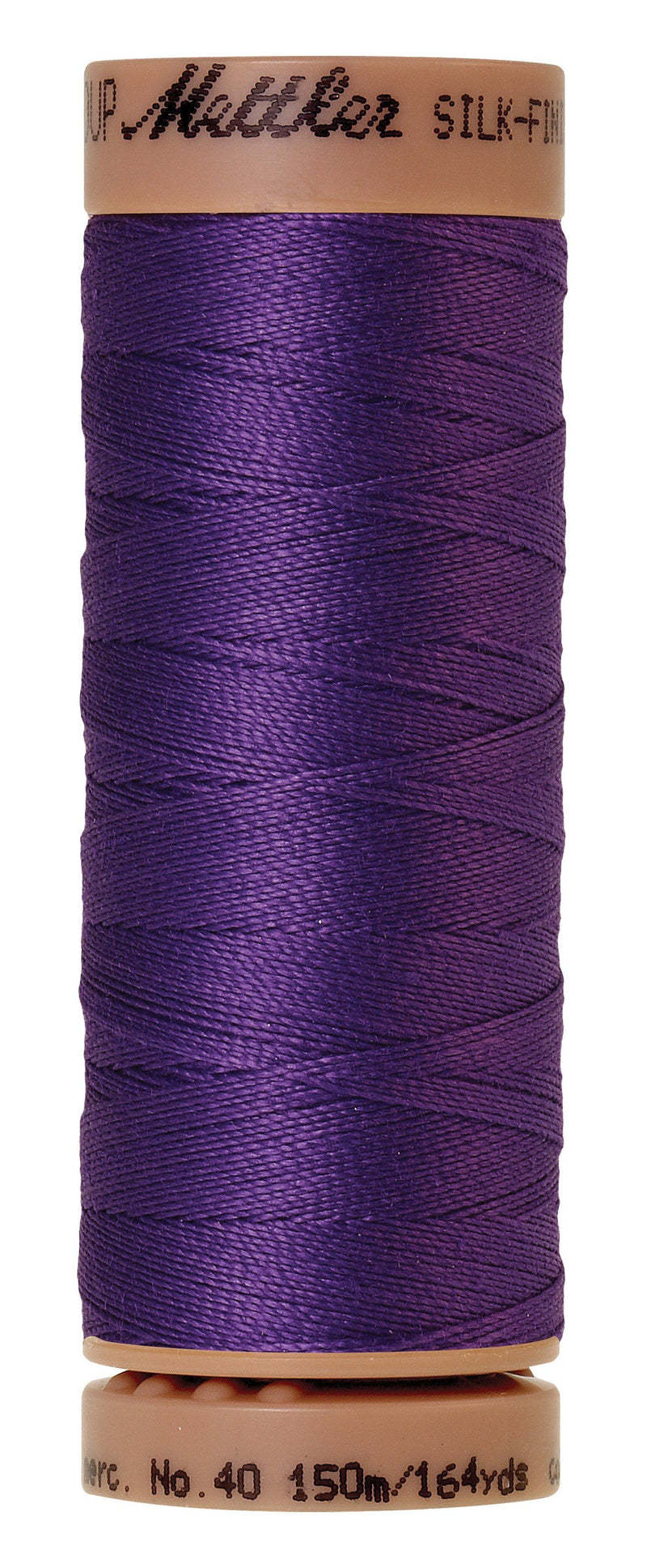 Mettler Silk-Finish 40wt Solid Cotton Thread 164yd/150M Iris Blue