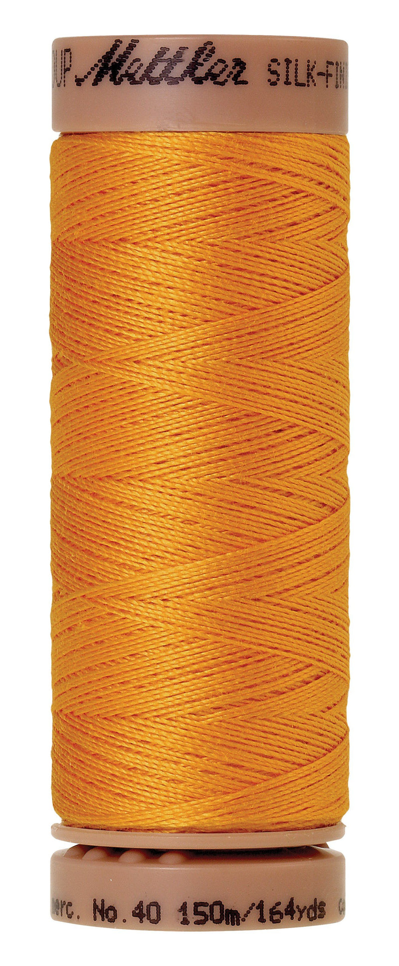 Mettler  Silk-Finish 40wt Solid Cotton Thread 164yd/150M Marigold