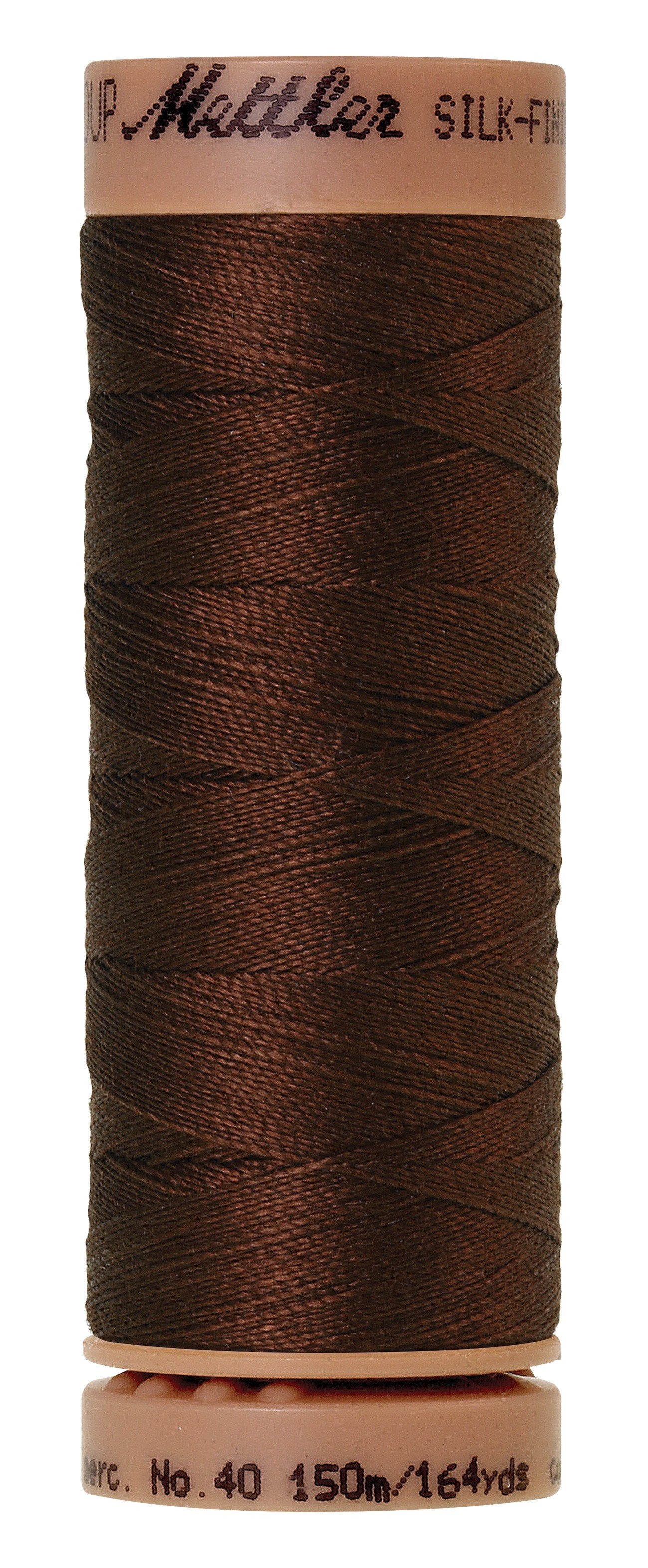 Mettler  Silk-Finish 40wt Solid Cotton Thread 164yd/150M Friar Brown